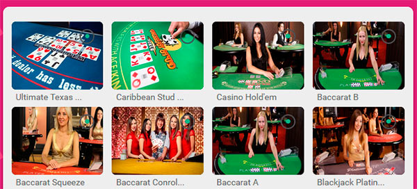 Live casinospil