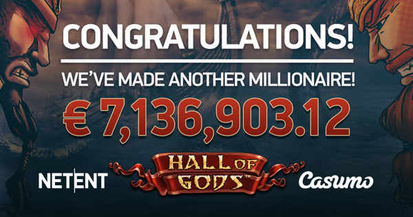 Hall of Gods fra NetEnt - 7M jackpot