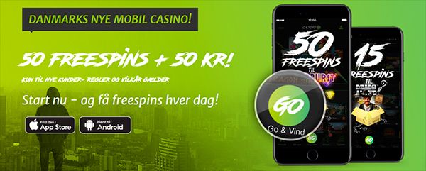 Casinogo bonus: 50 kroner & 50 freespins